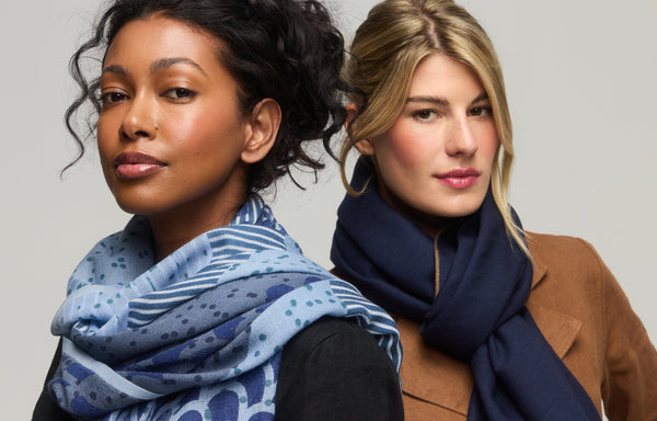 Collection automne hiver de foulards pour femme en laine mérinos, Princesse & Dragon