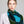 Workshop sale - Khaki, teal and turquoise merino wool scarf - Large Losange