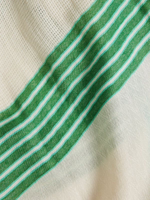 Workshop sale - Green cotton scarf - Dolce Vita