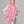 Workshop sale - Pink cotton scarf - Floralia
