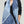 Écharpe en laine mérinos bleu marine à motifs graphiques – Princesse & Dragon Montréal