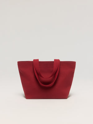 Sac de voyage grand format en canevas de coton rouge brique – Princesse & Dragon Montréal 