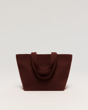Grand Tote bag en coton épais – Bordeaux