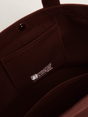 Vue interieur drand tote bag bordeaux