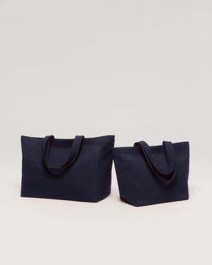 Tote bag chic en coton épais – Bleu