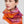 Shawl-Vivid-Orange-Merino-Wool-Abstract-design-Princesse-Dragon