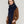 Grande écharpe femme bleu marine 100 % laine mérinos