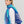 Foulard léger en coton bleu turquoise Princesse & Dragon Montréal