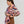 Multicolor graphic linen cotton scarf worn around the neck, Princesse & Dragon Montréal