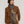 Grande écharpe femme en laine mérinos gris à fleurs ocre