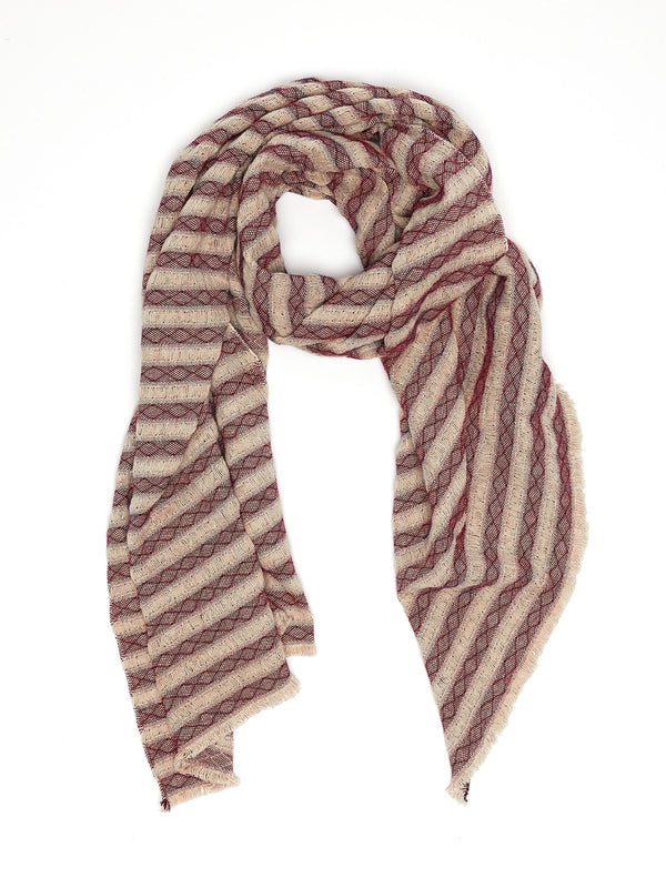 Studio sale Tulum - Purple and off white scarf