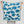 Foulard-carré-mérinos-et-soie-motif-coquelicots-bleus-fond-blanc