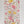 Foulard de coton motif floral rose & jaune - Le Baie-Mahault