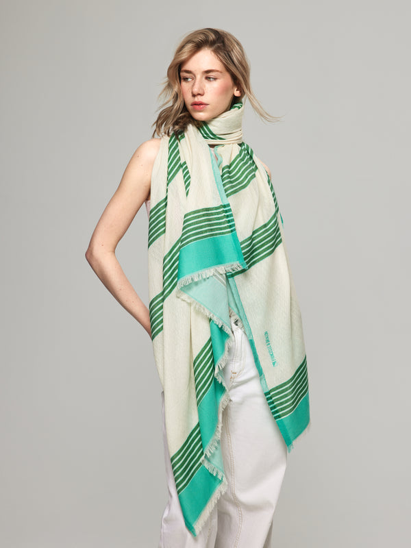 Foulard de coton Vert - Dolce Vita