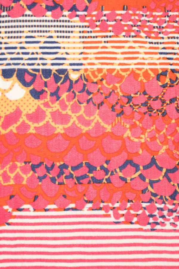Workshop sale - Celestial scarf - Orange and Pink